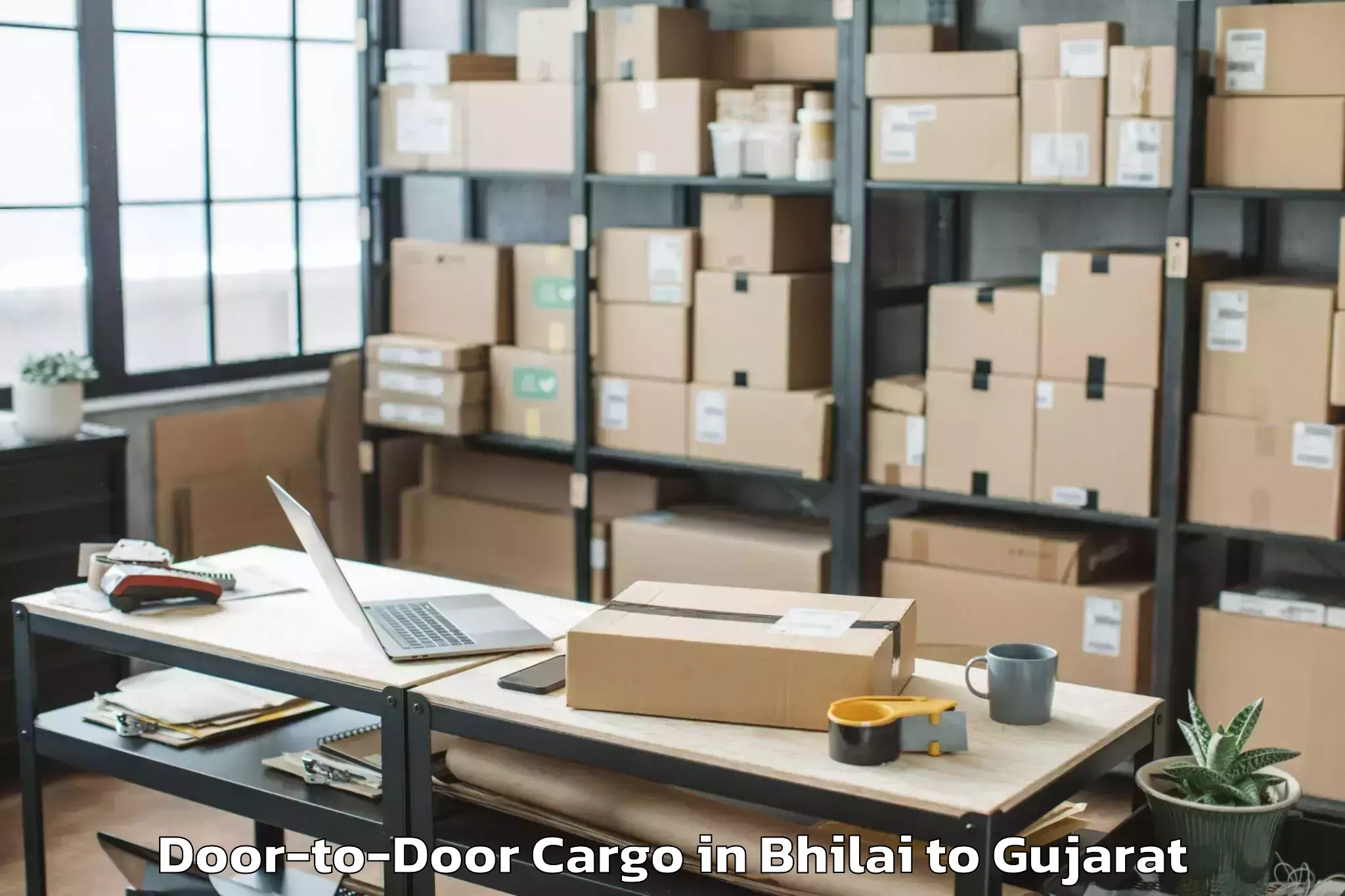 Professional Bhilai to Gujarat National Law Universit Door To Door Cargo